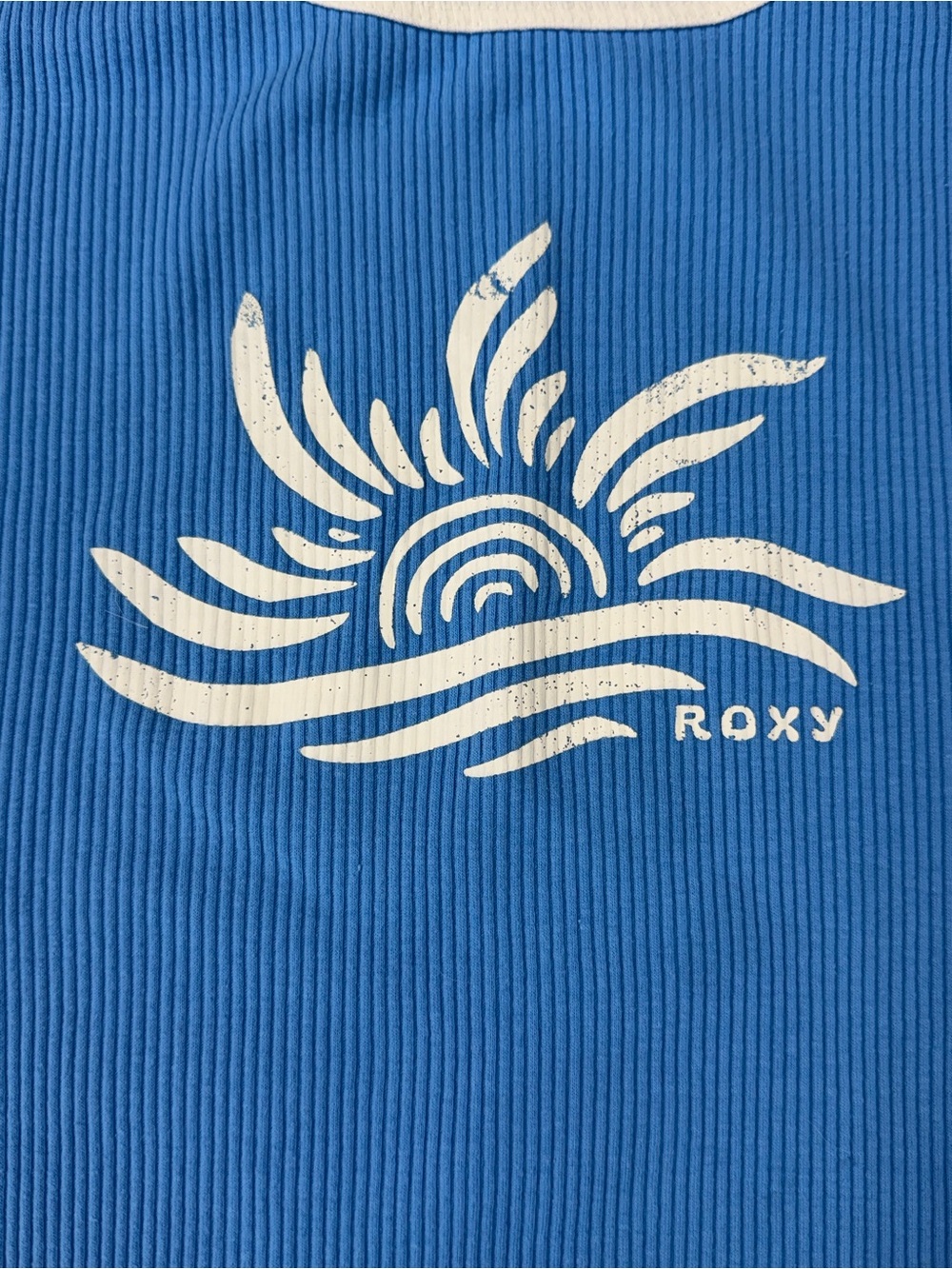 Roxy Youth Dress Girls  L 14 / 16 Ribbed Tee Dress with White Sun Graphic - Picture 2 of 9